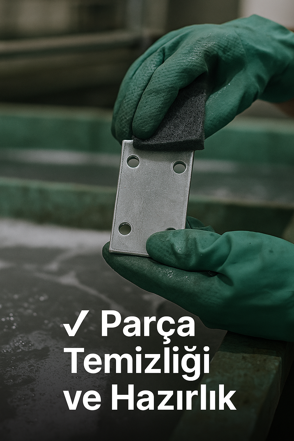 parça temizliği ve hazırlık